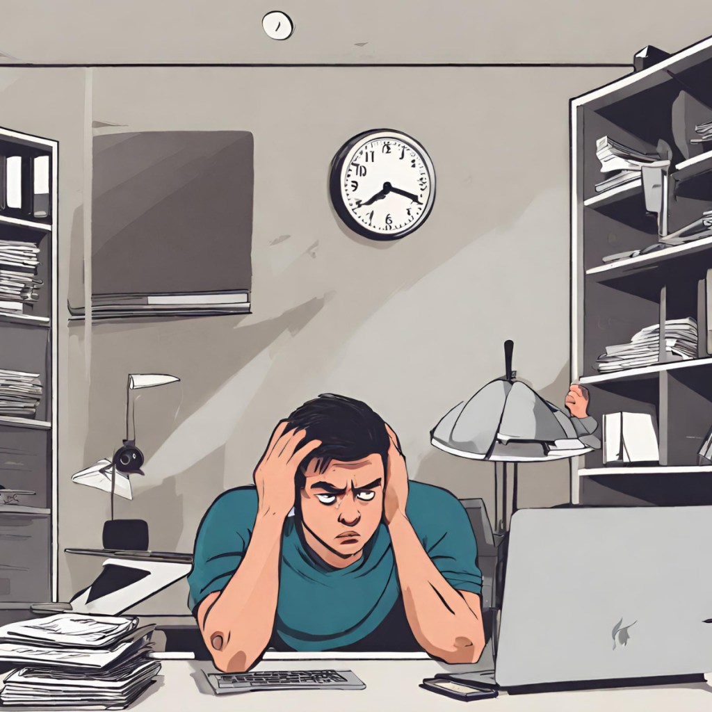 Man-at-desk-with-clock